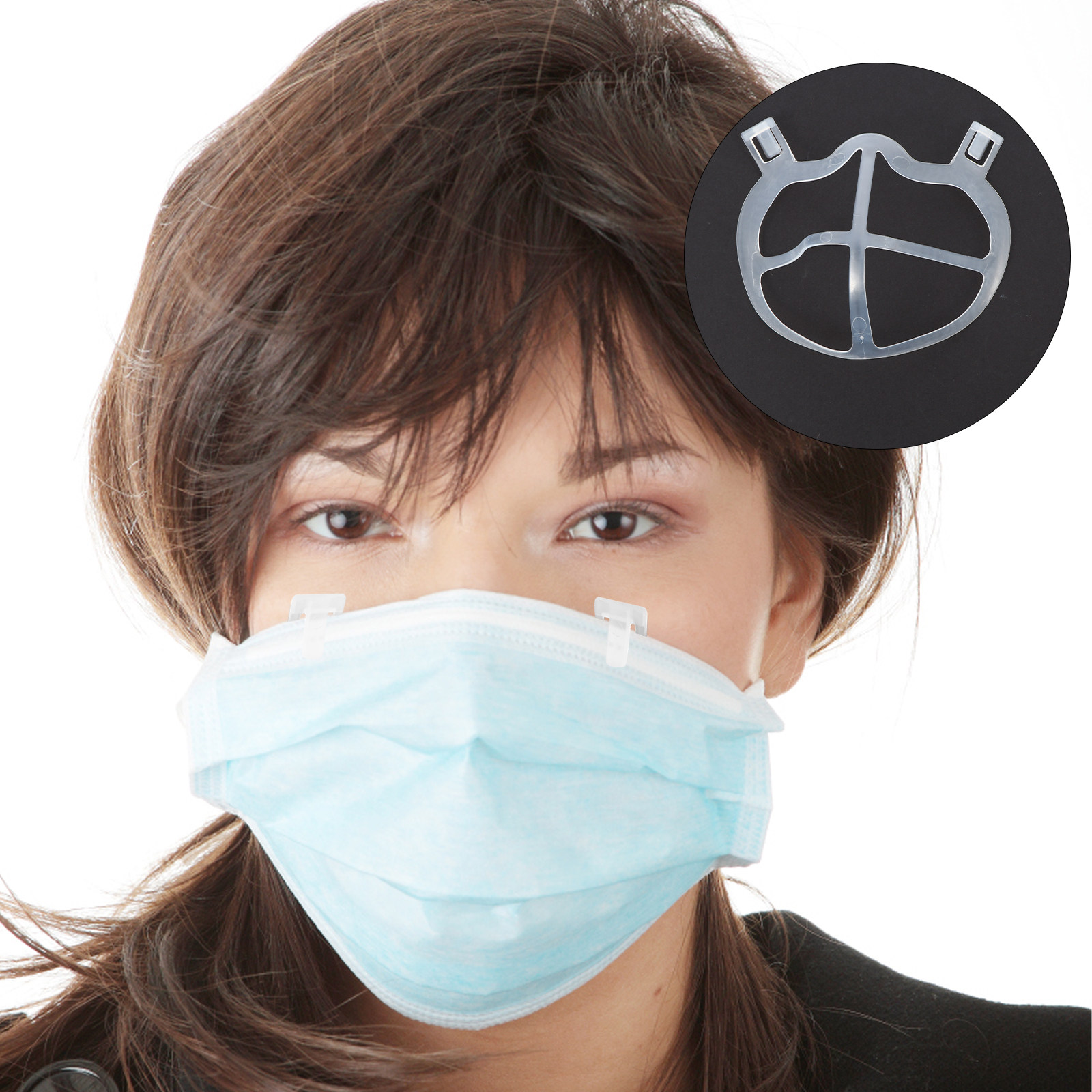 Silicone Mask Bracket - 10 Adet Silikon Maske Tutucu İç