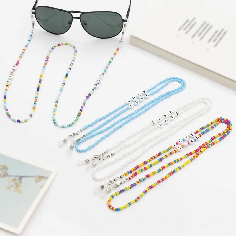 Mask Chain Holder - 2024 moda renk yumuşak çömlek mektup