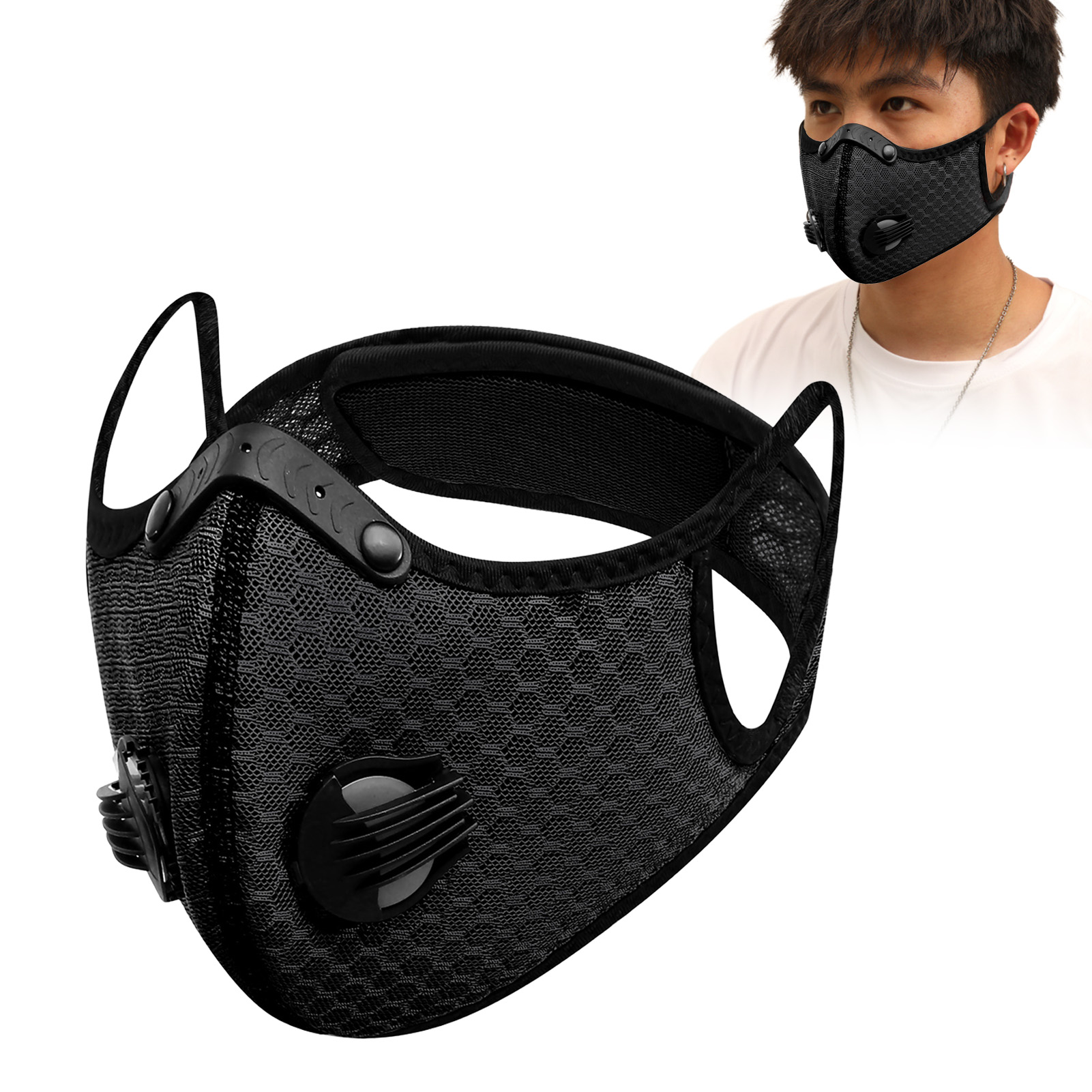 Anti Pollution Mask - Unisex Rüzgar Geçirmez Binicilik Maskesi Aktif