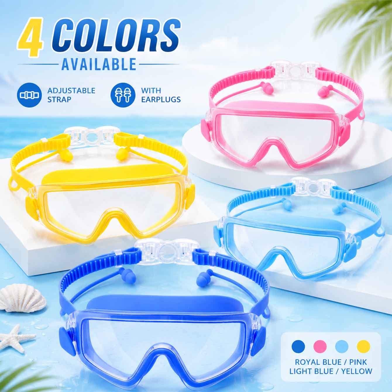 1PC Yüzme Gözlüğü Gençler için - Anti Pollution Mask incelemesi ve fiyatı