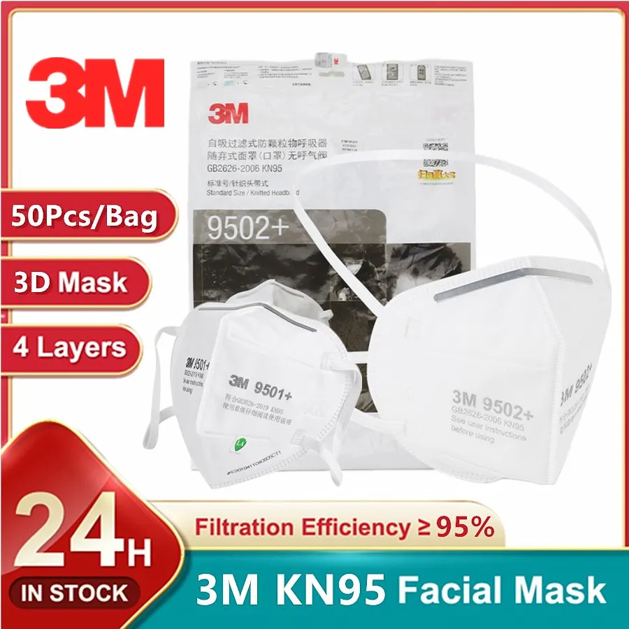 50 adet/torba 3m KN95 yüz mask - 3M Mask 9502+ incelemesi ve fiyatı